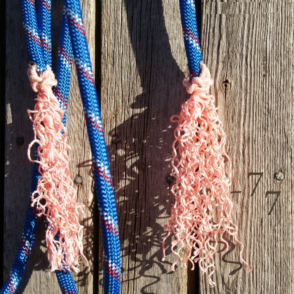 NEW Handmade Fully Rigged Lariat Rope Loping Halter Hackamore - Arab/Cob Size - Picture 9 of 9